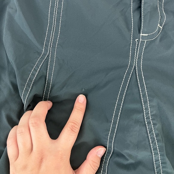 Athleta pleated skort dark gray with white contrast size small with back pockets - Picture 10 of 10